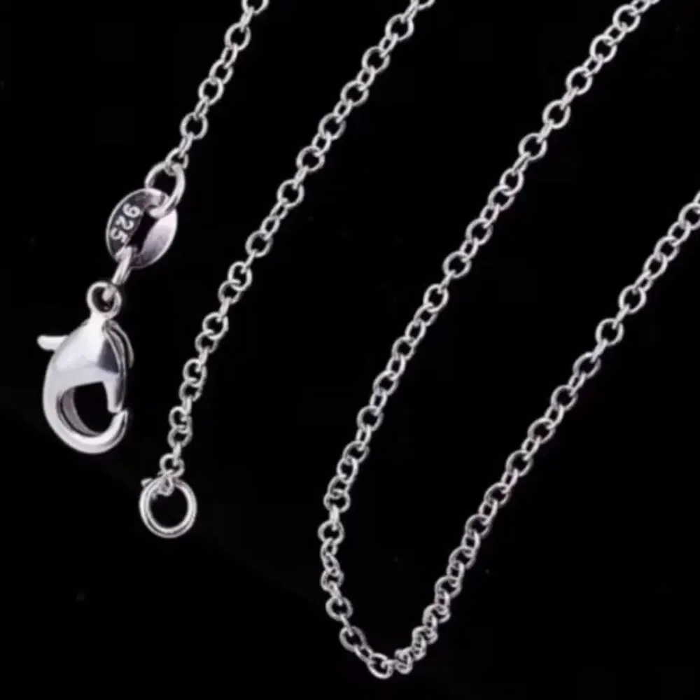 925 Serling Silver Necklace w/ CZ Cross & Star Woman's Valentine's Birthday Gift